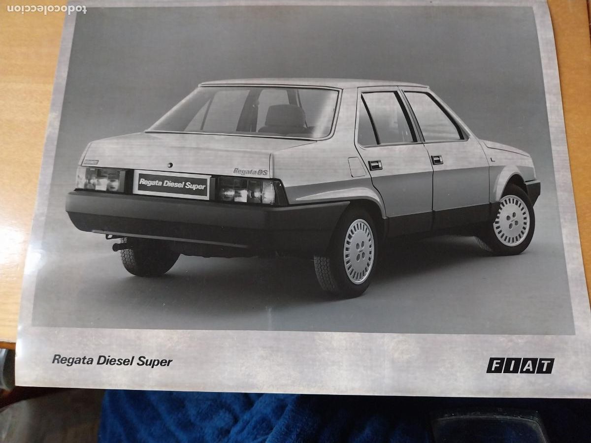 Fotograf&iacute;a antigua: FIAT REGATA DIESEL SUPER FOTO AGENCIA 80&acute;S OSCURECIDA DE ORIGEN 24,3X18,8CM ORIGINAL MOTOR AUTO