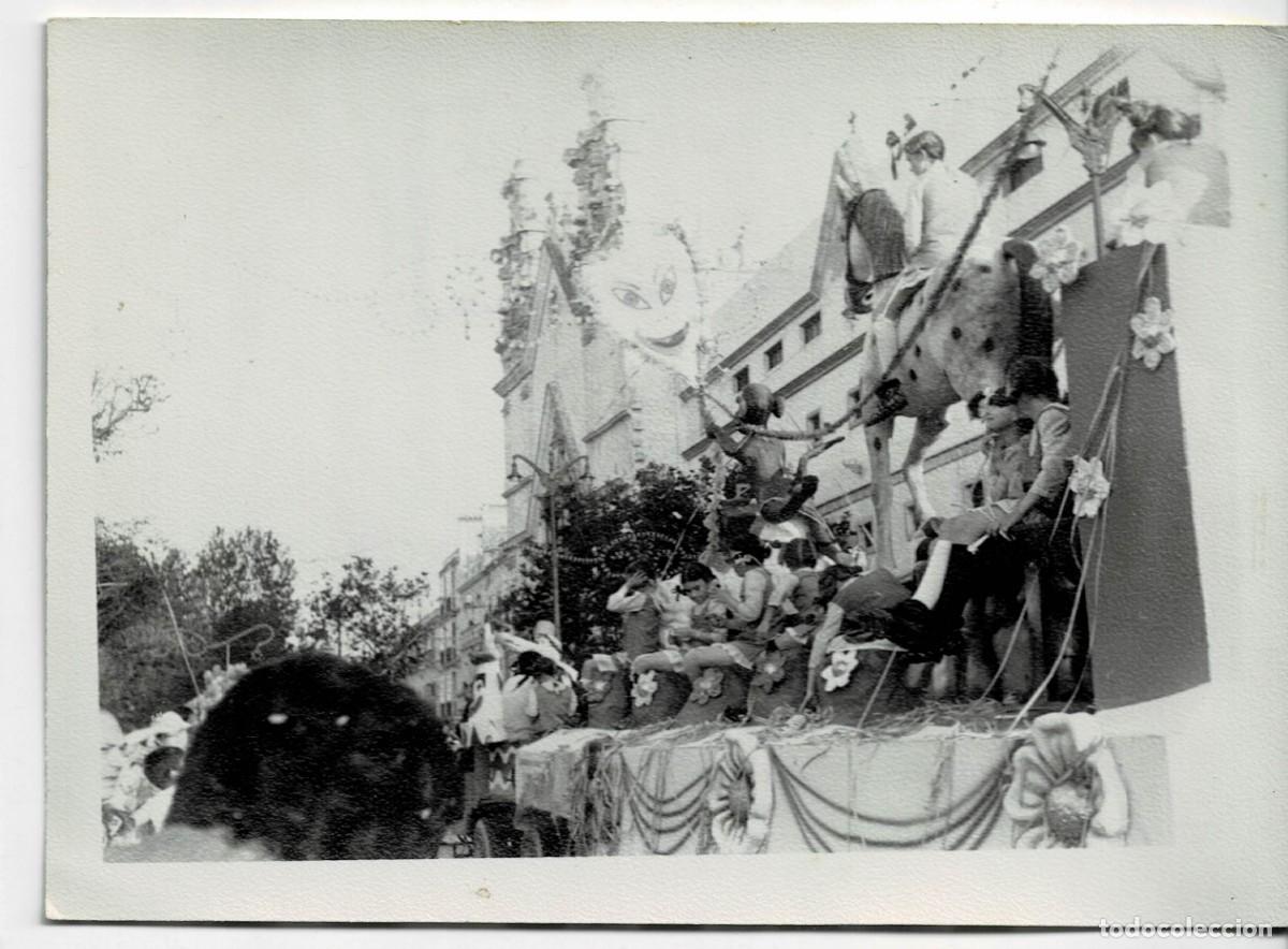 Fotograf&iacute;a antigua: FOTO DEL CARNAVAL DE CADIZ. CARROZA. FOTCAR-513