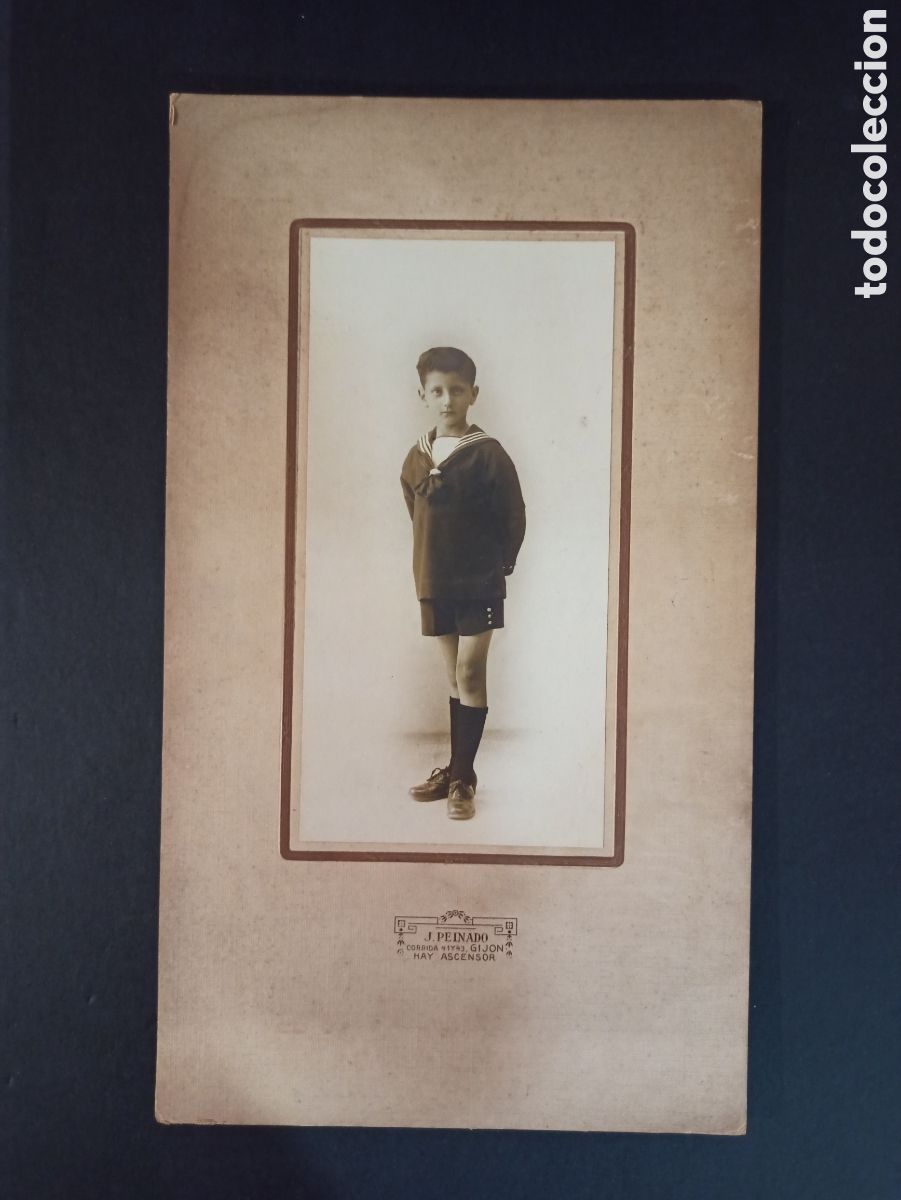 Alte Fotografie: Fotograf&iacute;a antigua. J. Peinado, Gij&oacute;n. Primer tercio s. XX. Asturias.
