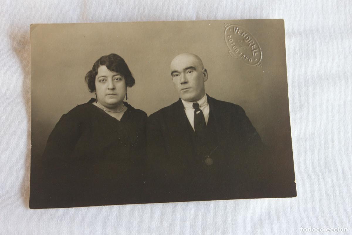 Fotografia antica: PAREJA ELEGANTE FOTOGRAFO VENDRELL