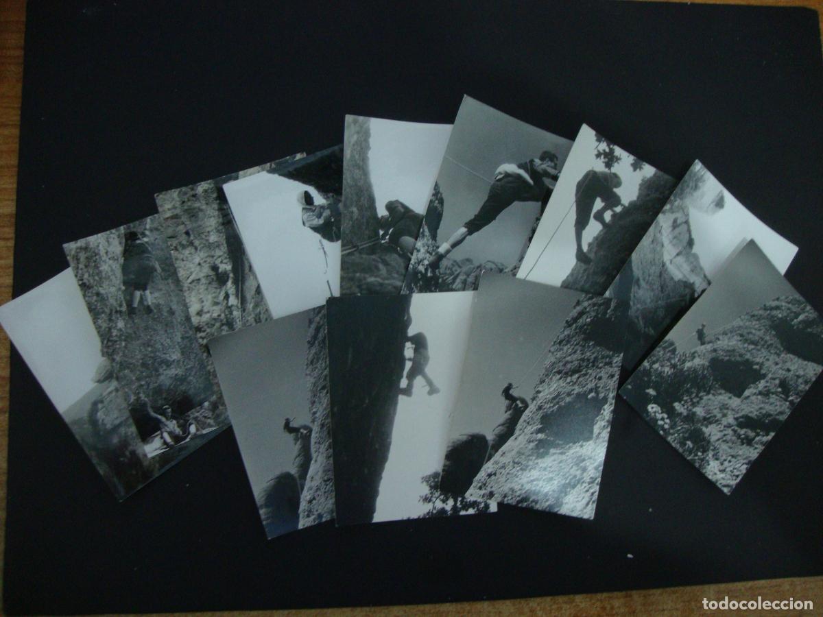 Fotografia antiga: LOTE DE 13 FOTOGRAFIAS ESCALADA MONTSERRAT