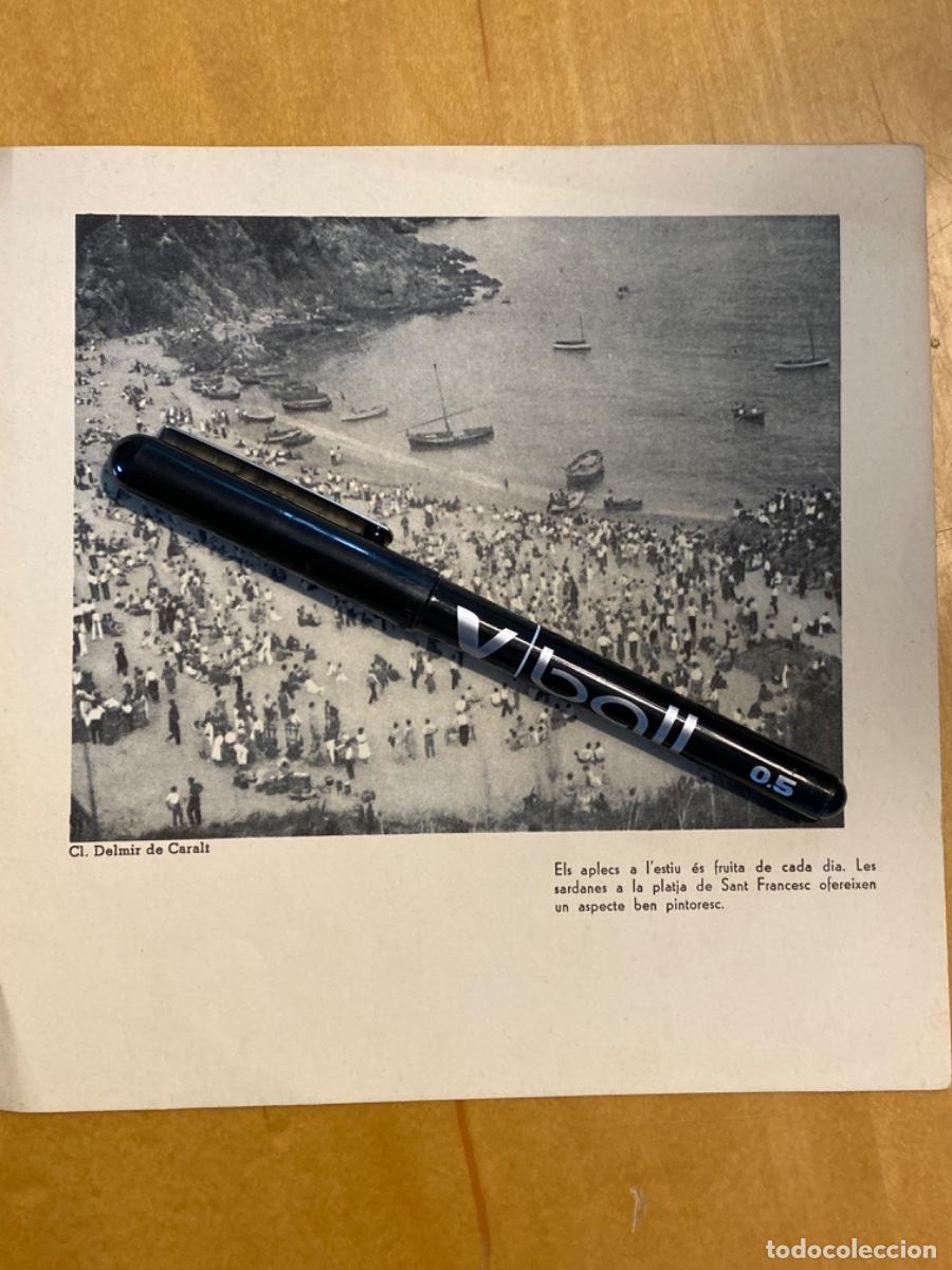 Fotograf&iacute;a antigua: LAMINA DELMIR DE CARALT APLEC PLATJA DE SANT FRANCESC . 17X17 CM