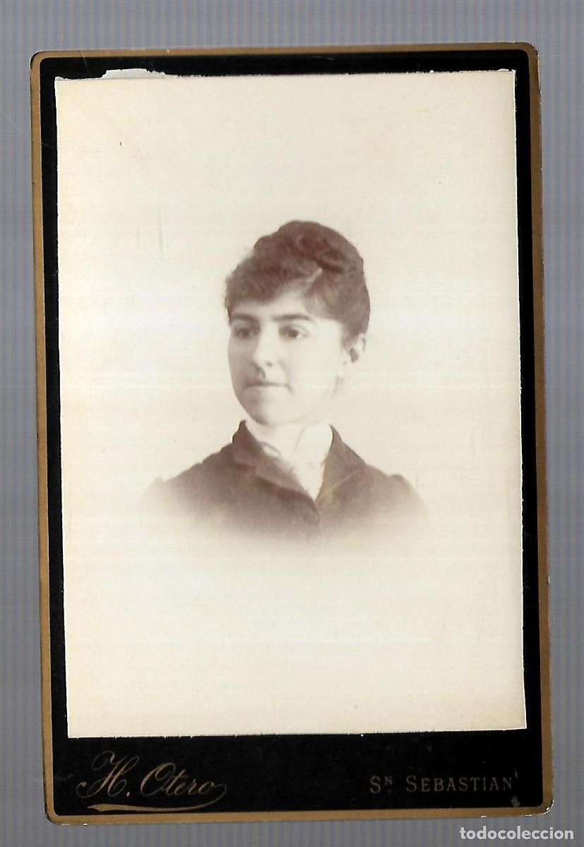 Fotografia antiga: M33-ANTIGUA FOTOGRAFIA- UNA DAMA - FOTO-OTERO -ALAMEDA-SAN SEBASTIAN - -DEL Pcp. DEL SIGLO XX