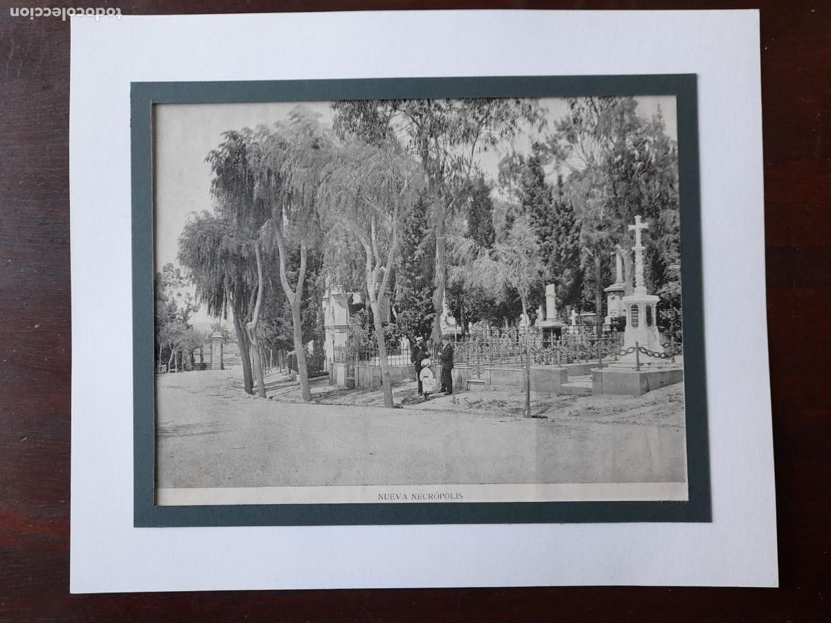 Photographie ancienne: fotograf&iacute;a nova necropolis de Montjuich actual cementiri municipal imatge a finals del XIX