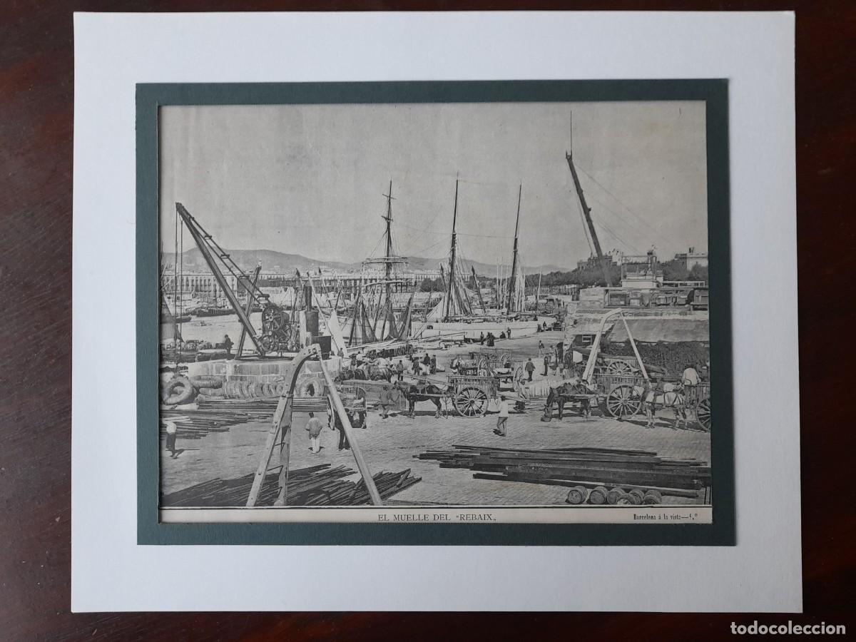 Antique Photography: Fotograf&iacute;a moll de carrega del antic moll del Rebaix a la Barcelonete de Barcelona a finals del XIX