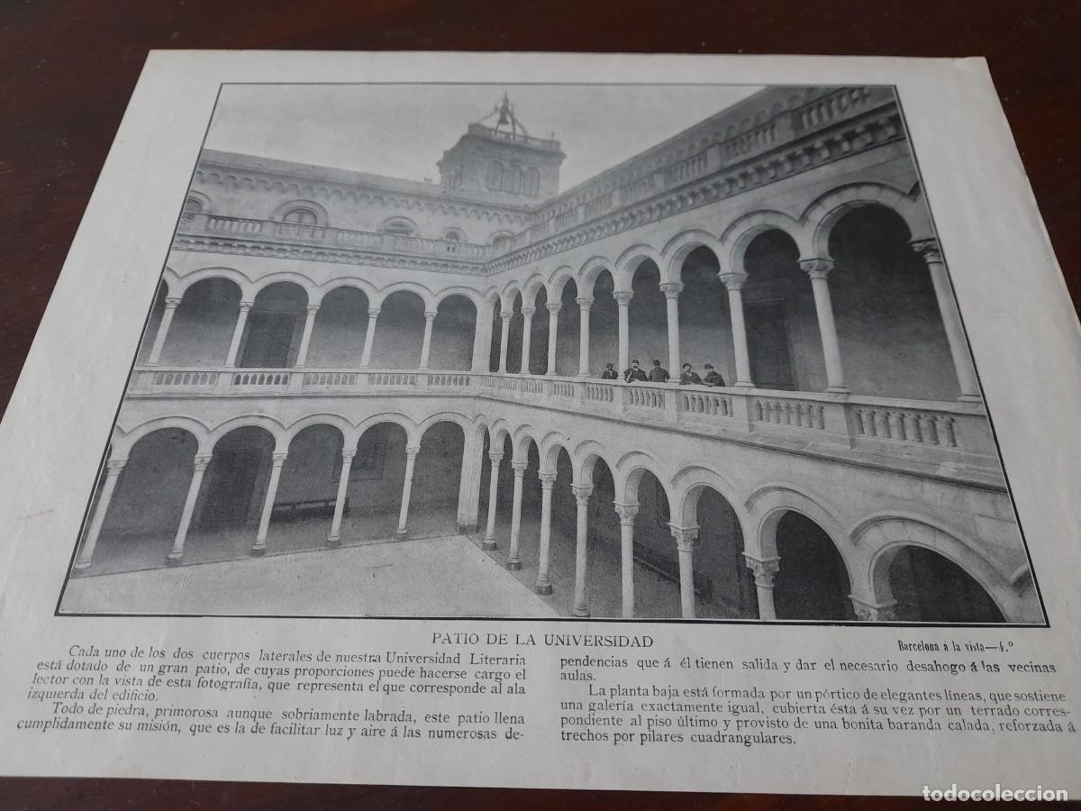 Fotograf&iacute;a antigua: Fotograf&iacute;a pati interior claustre edifici historic universitat central Barcelona eixample final XIX - Foto 2
