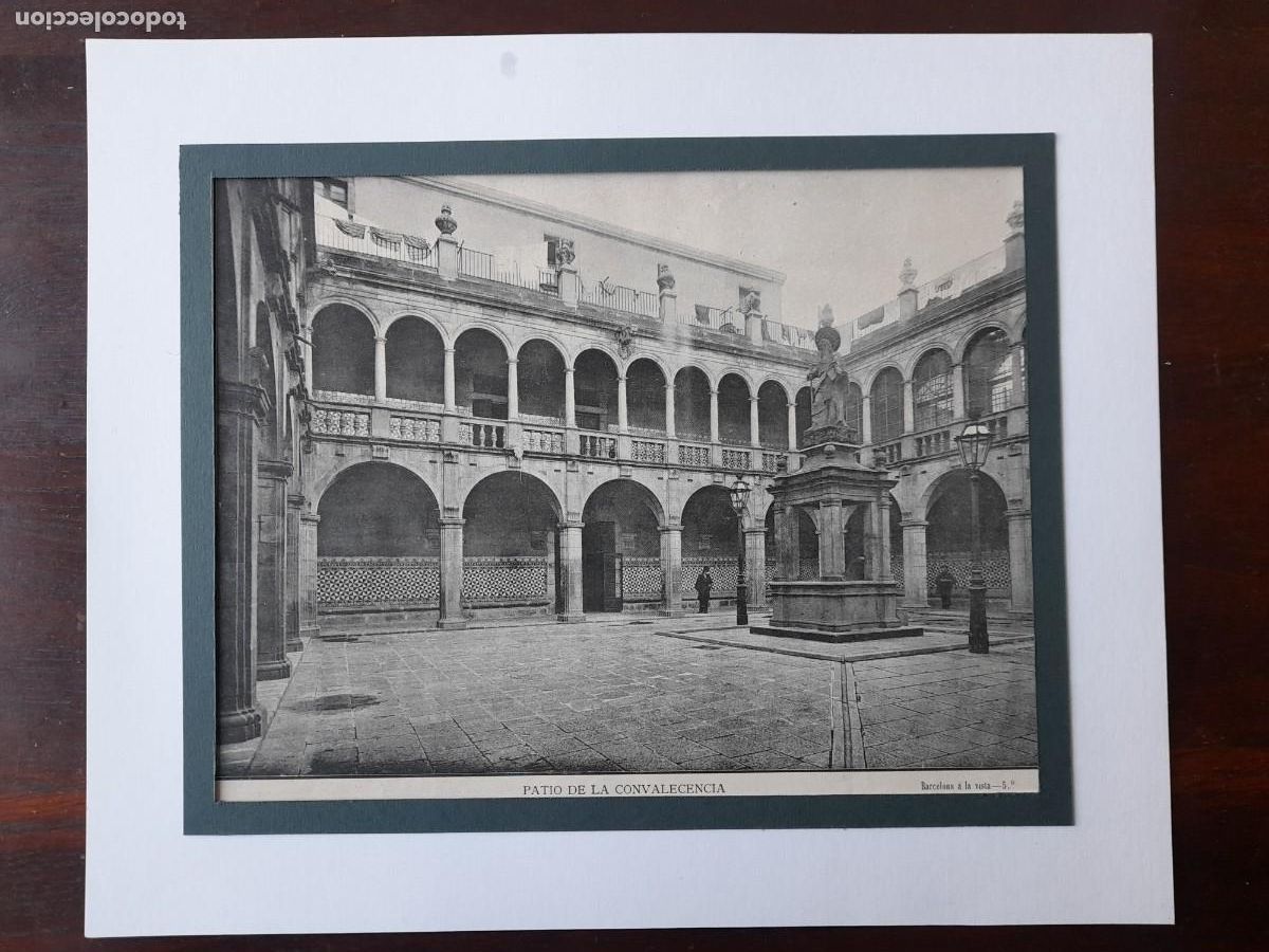 Antique Photography: Fotograf&iacute;a pati de la convalescencia, hospital de la Santa Creu de Barcelona a finals del XIX