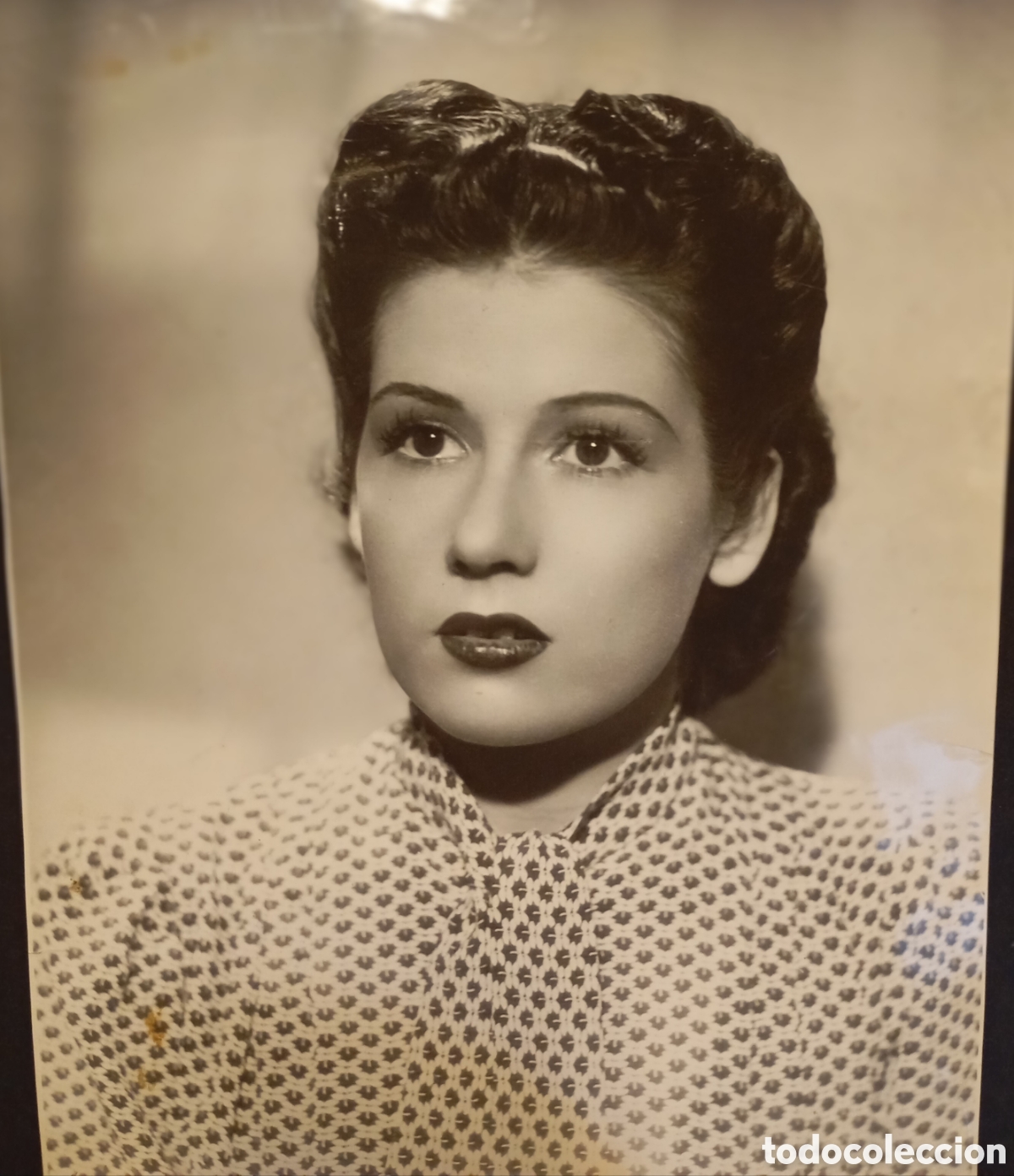 Fotografia antiga: Antigua fotograf&iacute;a original in&eacute;dita de la gran actriz Pastora Pe&ntilde;a