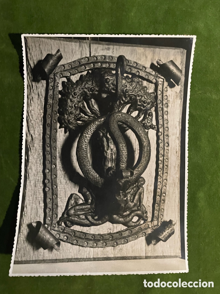 Fotograf&iacute;a antigua: 3 antiguas fotos de picaporte modernista