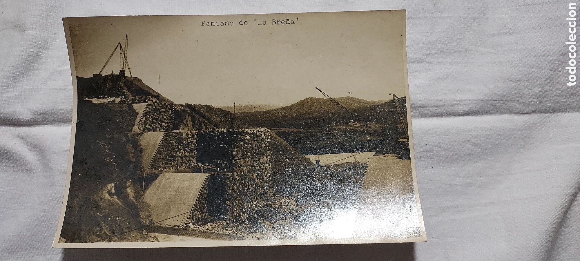 Fotograf&iacute;a antigua: ANTIGUA FOTOGRAFIA.PANTANO DE LA BRE&Ntilde;A