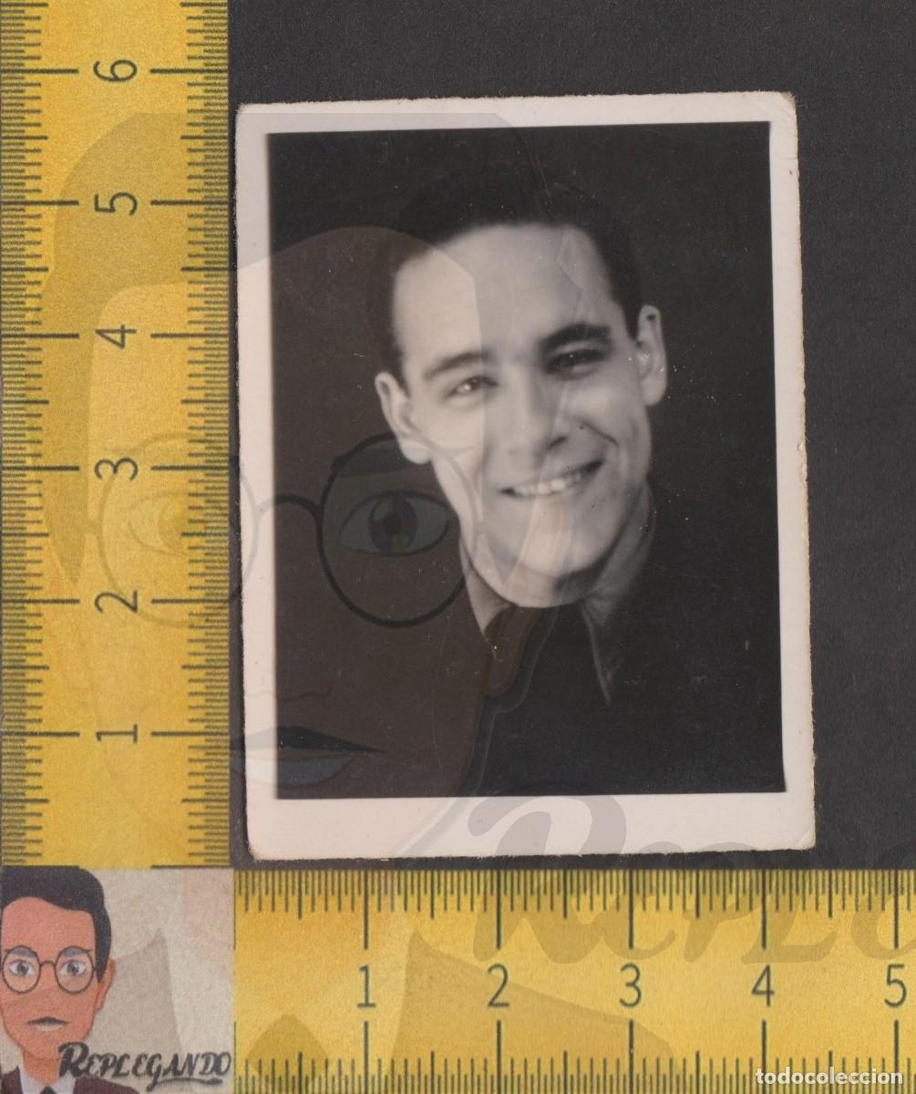 Fotografia antica: RETRATO SEXY GUAPO CHICO JOVEN BELLA SONRISA - FOTO ANTIGUA ESTUDIO A&Ntilde;OS 40 - HOMBRE ESPA&Ntilde;A LGTB