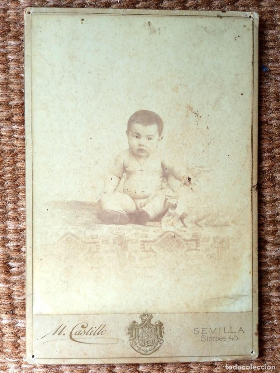 Fotograf&iacute;a antigua: FOTO M. CASTILLO - SEVILLA - BEBE - Foto 1