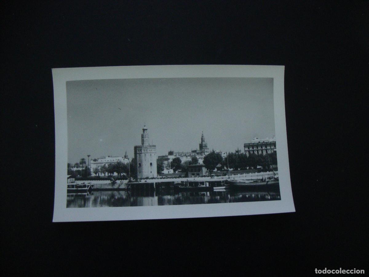 Alte Fotografie: FOTOGRAFIA SEVILLA 1961 LA TORRE DEL ORO AL FONDO LA GIRALDA