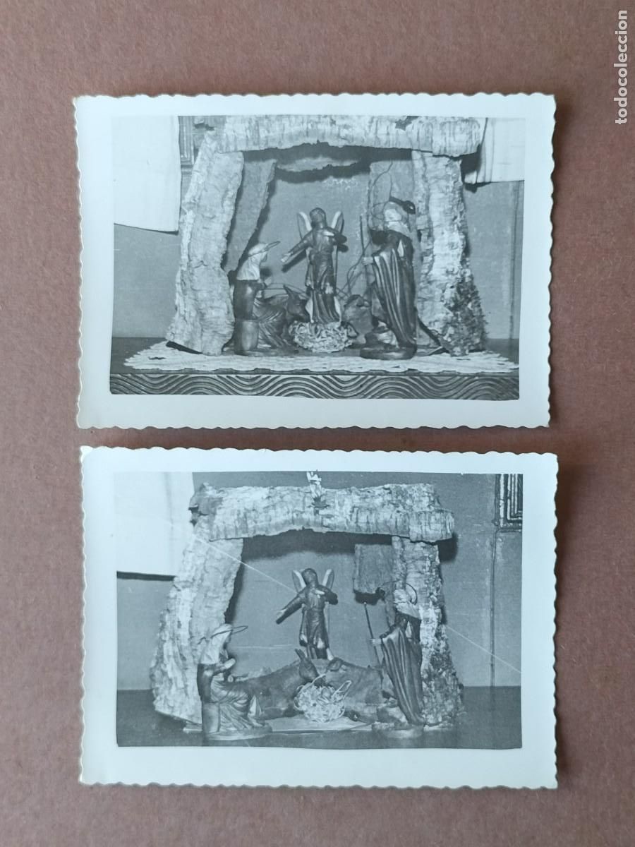 Fotograf&iacute;a antigua: LOTE 2 ANTIGUAS FOTOGRAF&Iacute;AS MISTERIO. PORTAL DE BEL&Eacute;N. NAVIDAD. A&Ntilde;OS 60.