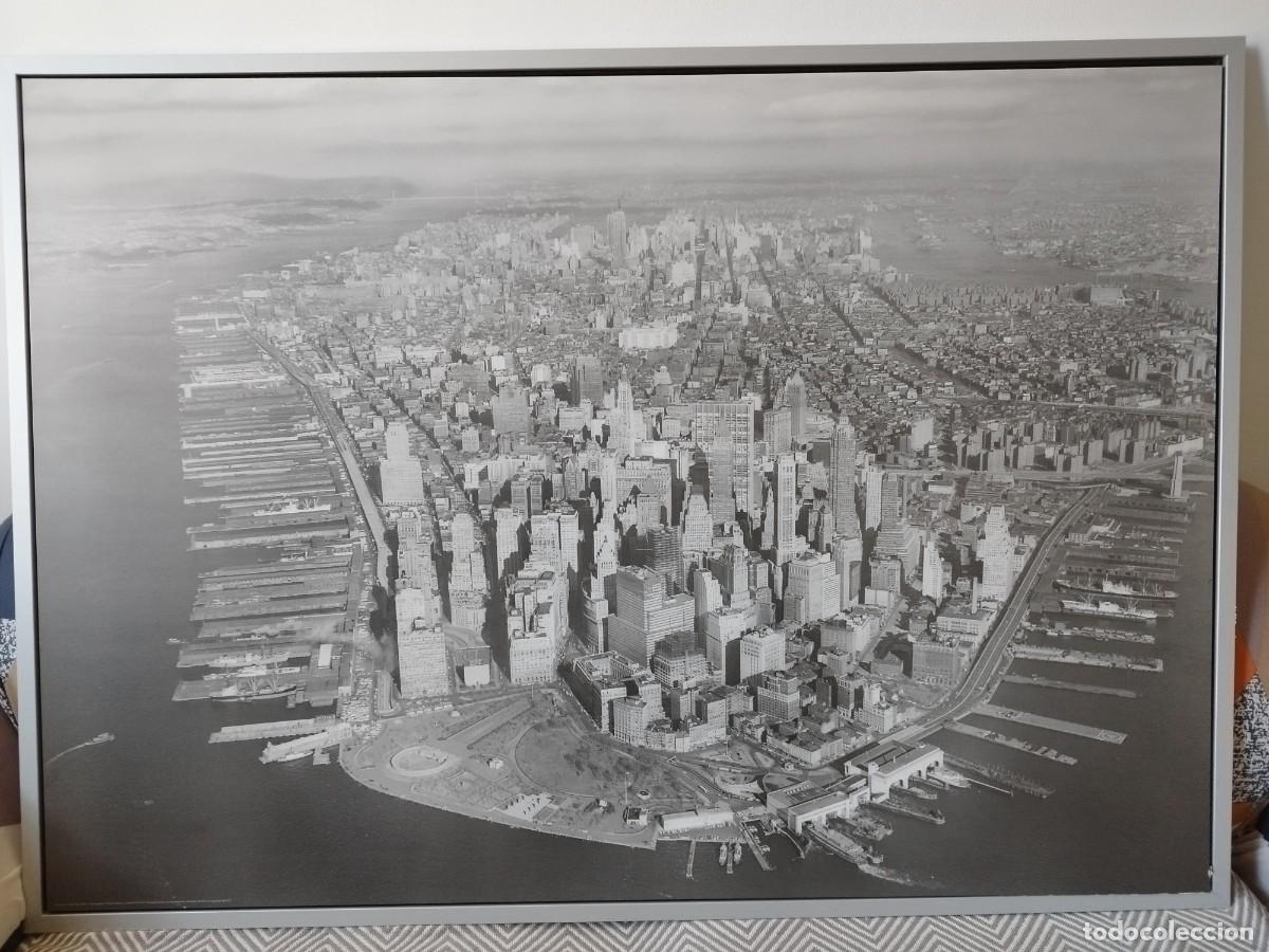 Fotograf&iacute;a antigua: Cuadro Manhattan New York 1960 Ikea Descatalogado Dif&iacute;cil A&ntilde;o 1999 Fot&oacute;grafo Philip Gendreau