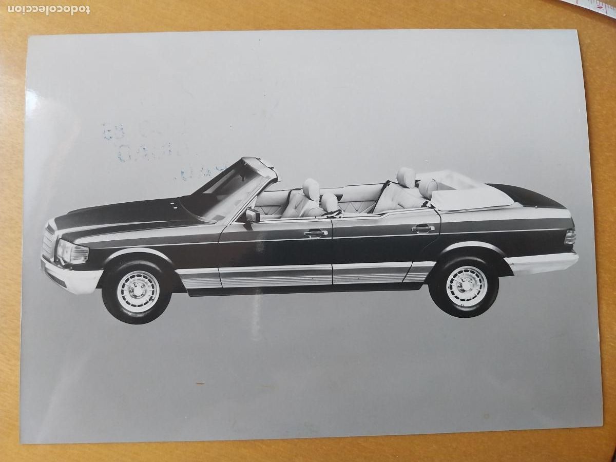 Fotograf&iacute;a antigua: MERCEDES 380 SEL W 126 FOTO PRESS 1985 17,7X12,7CM FOTOGRAFIA AUTOMOVIL ORIGINAL