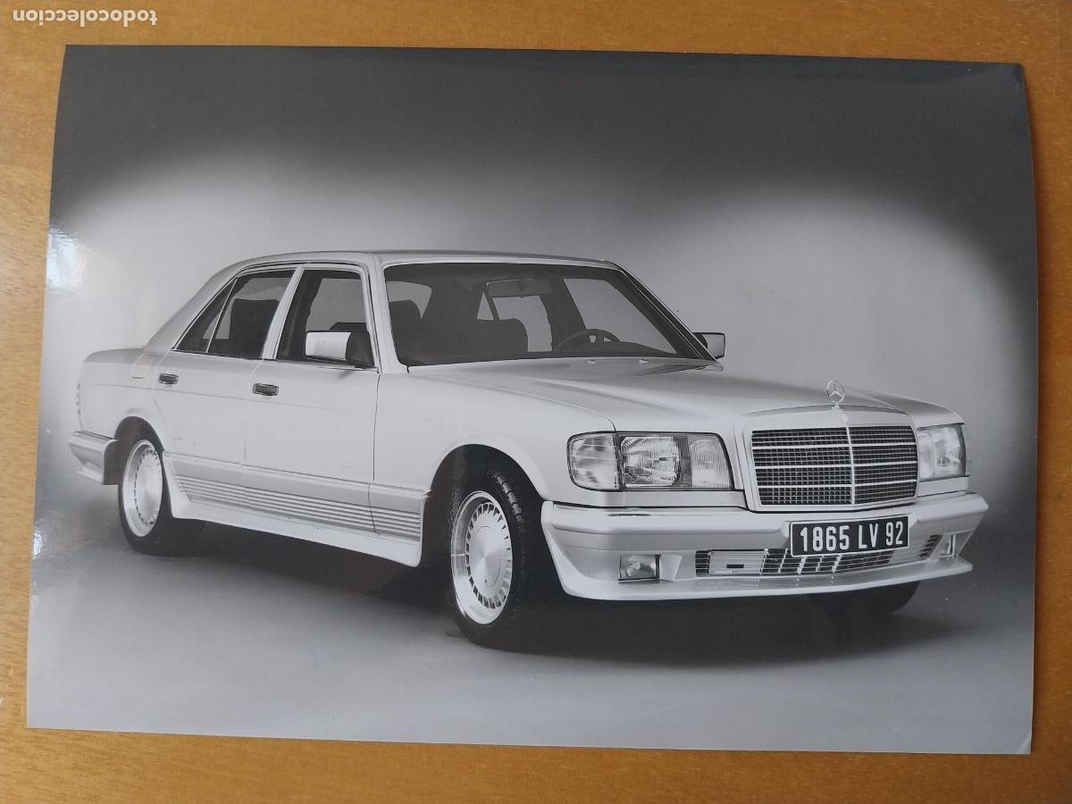 Fotograf&iacute;a antigua: MERCEDES W 126 FOTO PRESS 1985 17,3X12,3CM FOTOGRAFIA AUTOMOVIL ORIGINAL