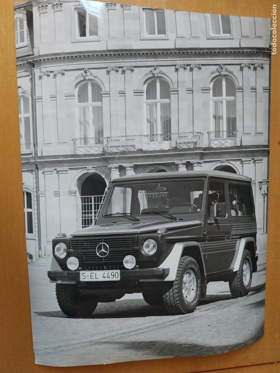 Fotograf&iacute;a antigua: MERCEDES BENZ G FOTO PRESS A&Ntilde;OS 80 ORIGINAL 23x17cm TODOTERRENO