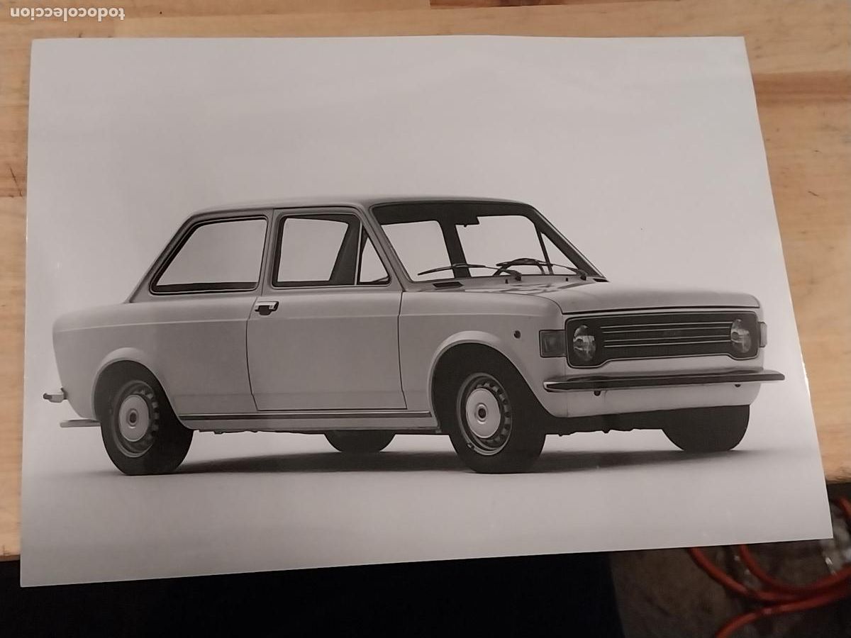 Fotograf&iacute;a antigua: FIAT 128 FOTO PRESS ORIGINAL 23,5X17CMS AUTOMOCION COCHES