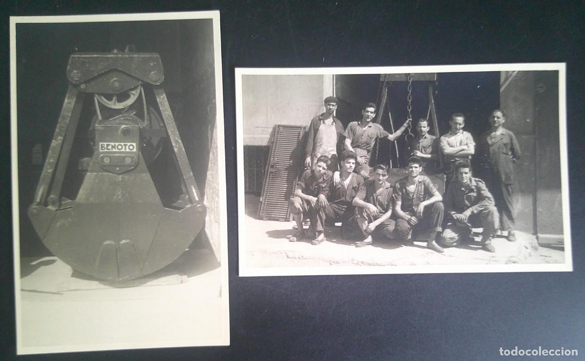 Fotografia antica: LOTE DE 2 ANTIGUAS FOTOGRAF&Iacute;AS, TEMA F&Aacute;BRICAS , OPERARIOS, LUGAR POR DETERMINAR, VER FOTOS