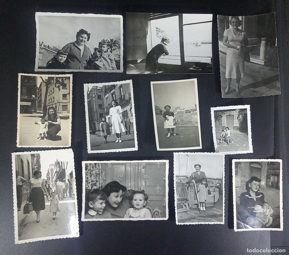 Antique Photography: LOTE DE 11 FOTOGRAF&Iacute;AS FAMILIARES, NI&Ntilde;OS, B/N, VER FOTOS