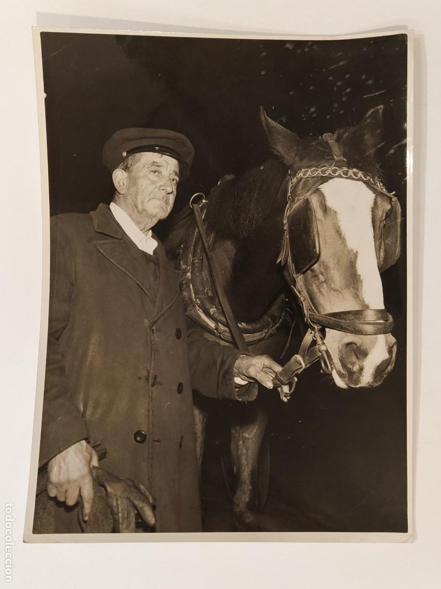 Fotograf&iacute;a antigua: EL ULTIMO TIM&Oacute;N? MELITON - HOMBRE Y CABALLO - FOT MAMEGAM - FOTOGRAFIA ANTIGUA ORIGINAL -(V-26.715)