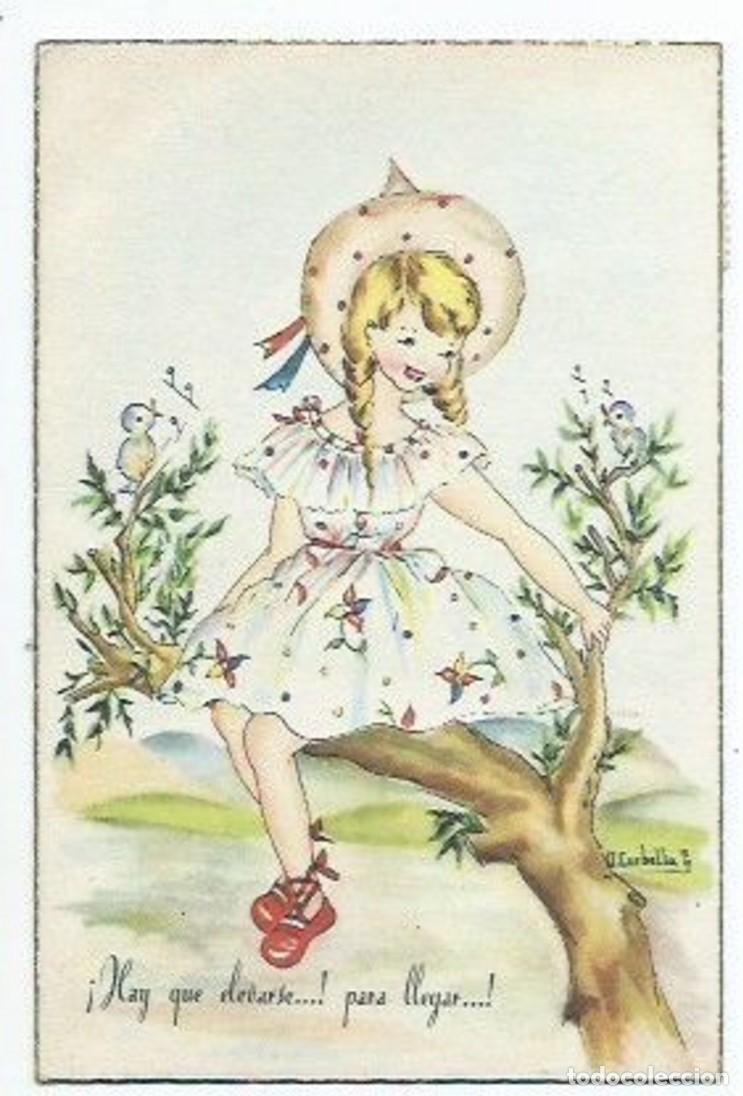 Fotograf&iacute;a antigua: &rdquo; HAY QUE ELEVARSE !! PARA LLEGAR !! &rdquo;.- ILUSTRACION DE EPOCA, CORBELLA ( ALDO )