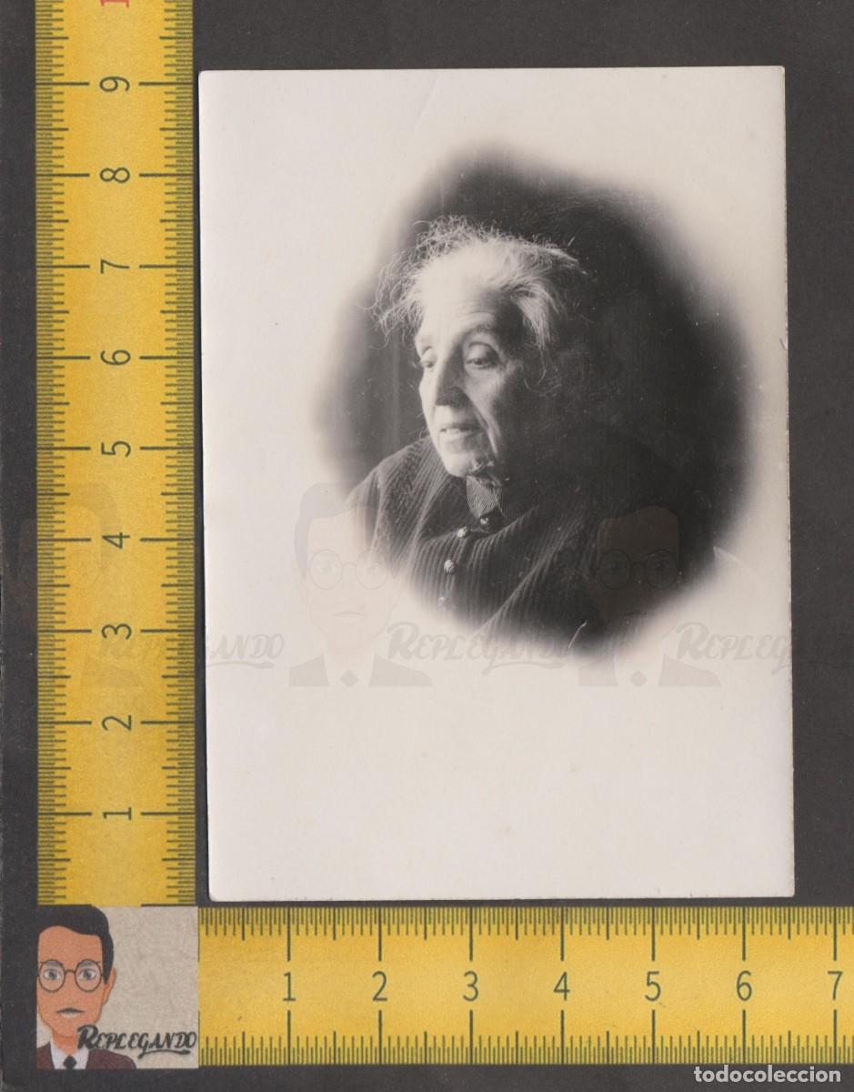 Fotografia antica: RETRATO SE&Ntilde;ORA MAYOR DE PELO BLANCO Y MIRADA TRISTE - MUJER ABUELA - FOTO ANTIGUA A&Ntilde;OS 40