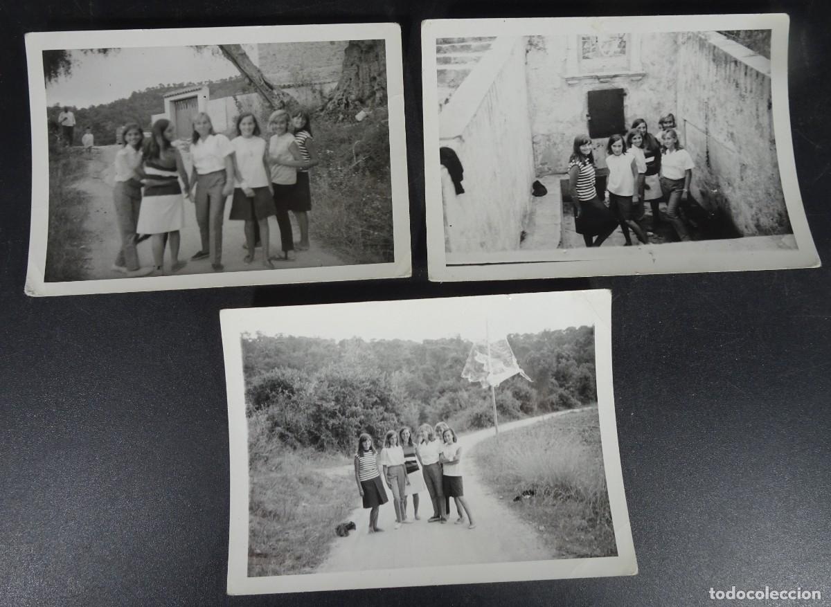 Antique Photography: LOTE DE 3 ANTIGUAS FOTOGRAF&Iacute;AS, CHICAS POSANDO, EL VILAR, 1965, VER FOTOS