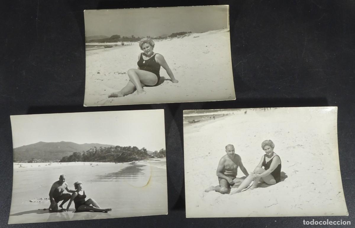 Fotografia antiga: 3 ANTIGUAS FOTOGRAF&Iacute;AS FAMILIARES, PLAYA, VER FOTOS