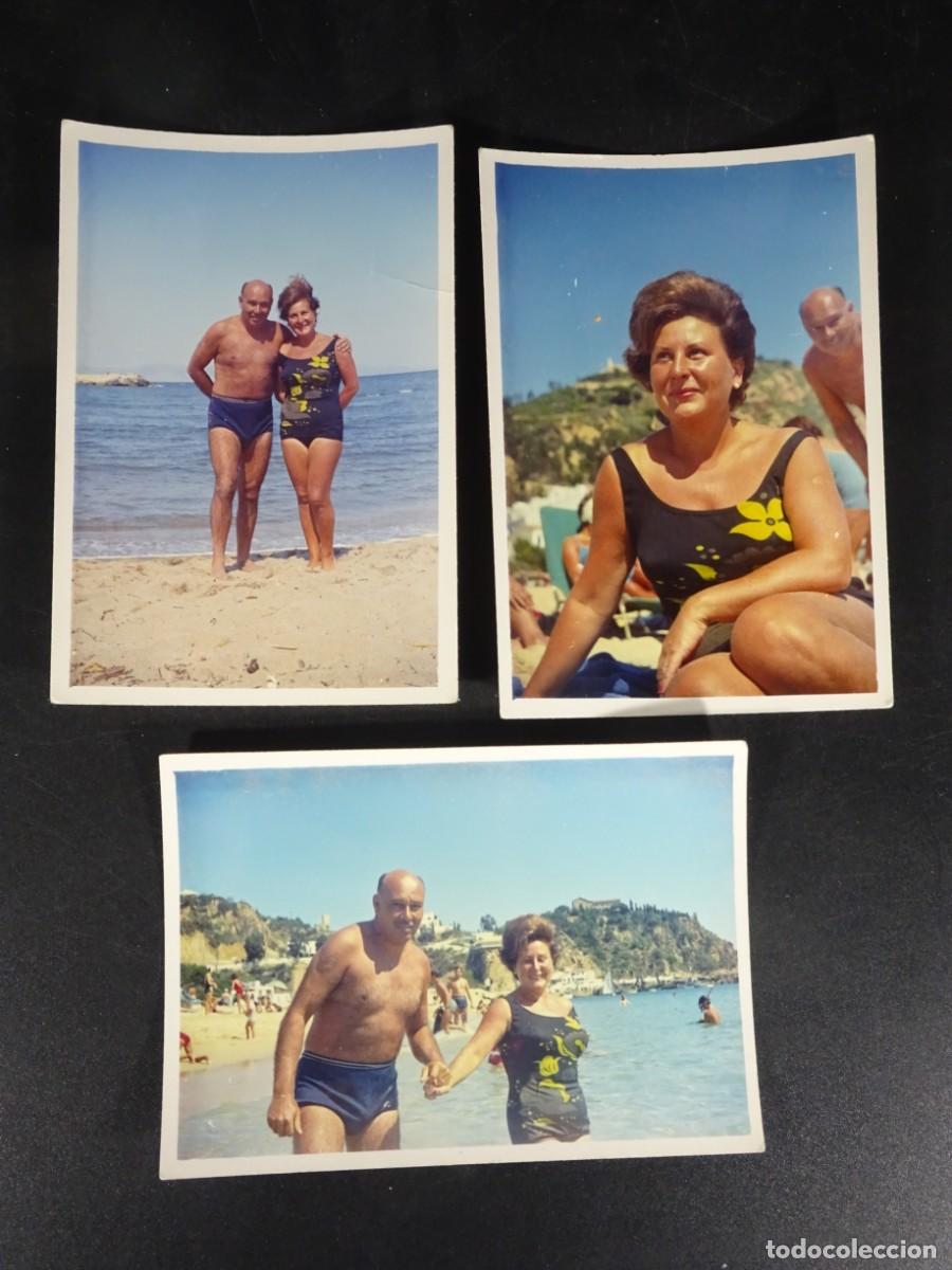 Fotografia antiga: 3 ANTIGUAS FOTOGRAF&Iacute;AS , FAMILIARES, PLAYA VER FOTOS