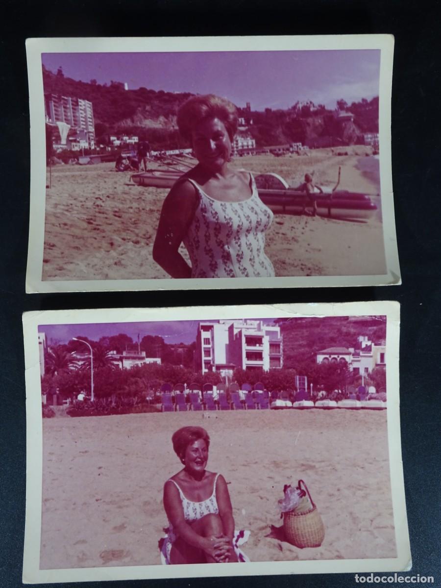 Alte Fotografie: 2 ANTIGUAS FOTOGRAF&Iacute;AS , FAMILIARES, PLAYA VER FOTOS