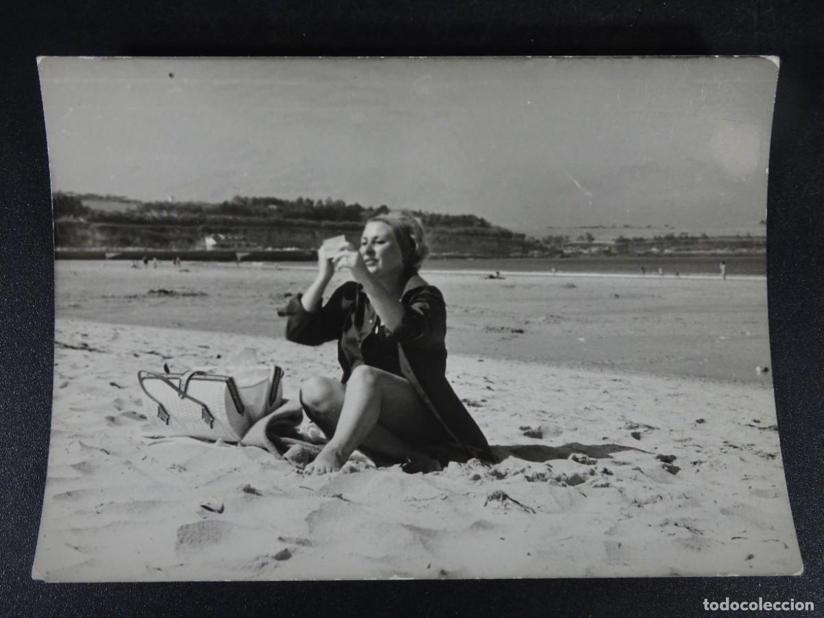 Alte Fotografie: ANTIGUA FOTOGRAF&Iacute;A MUJER , PLAYA, VER FOTOS