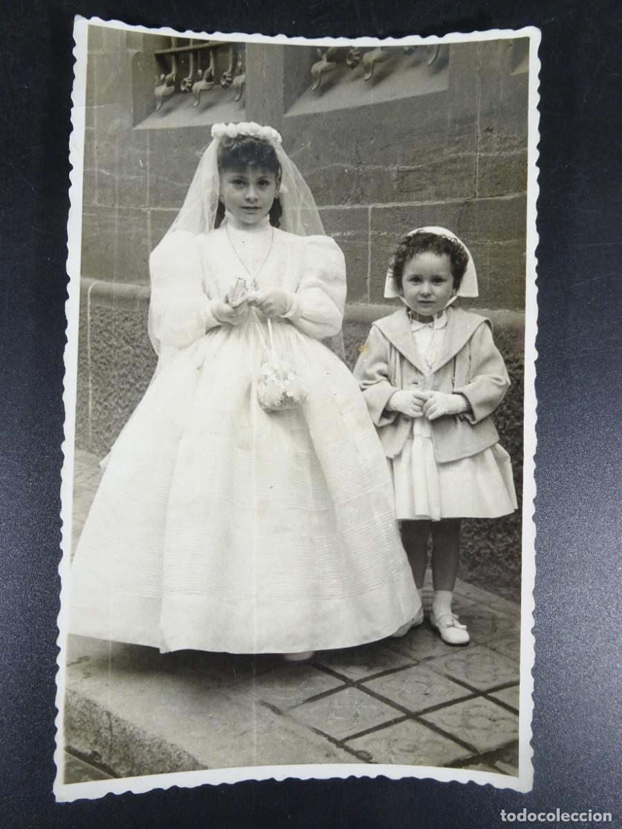 Fotografia antiga: ANTIGUA FOTOGRAF&Iacute;A FAMILIAR, VESTIDO PRIMERA COMUNI&Oacute;N, VER FOTOS