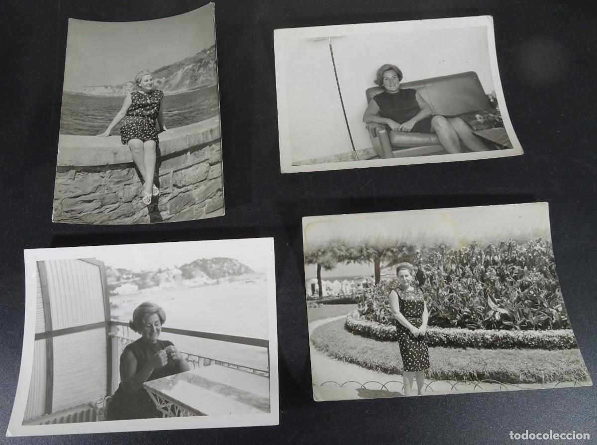 Fotografia antiga: LOTE DE 4 ANTIGUAS FOTOGRAF&Iacute;AS FAMILIARES , MUJER POSANDO, ,VER FOTOS