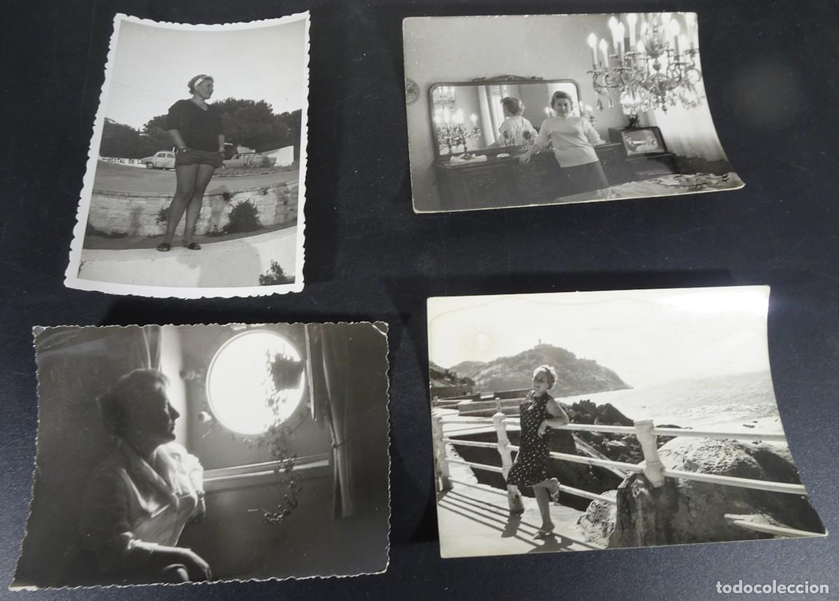 Alte Fotografie: LOTE DE 4 ANTIGUAS FOTOGRAF&Iacute;AS FAMILIARES , MUJER POSANDO, ,VER FOTOS