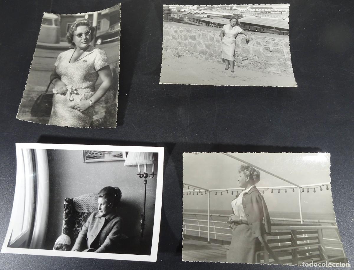 Fotografia antiga: LOTE DE 4 ANTIGUAS FOTOGRAF&Iacute;AS FAMILIARES , MUJER POSANDO, ,VER FOTOS