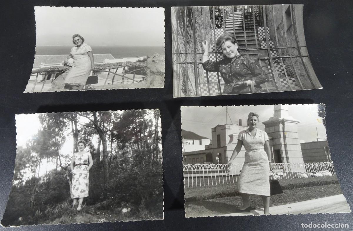 Fotografia antiga: LOTE DE 4 ANTIGUAS FOTOGRAF&Iacute;AS FAMILIARES , MUJER POSANDO, ,VER FOTOS