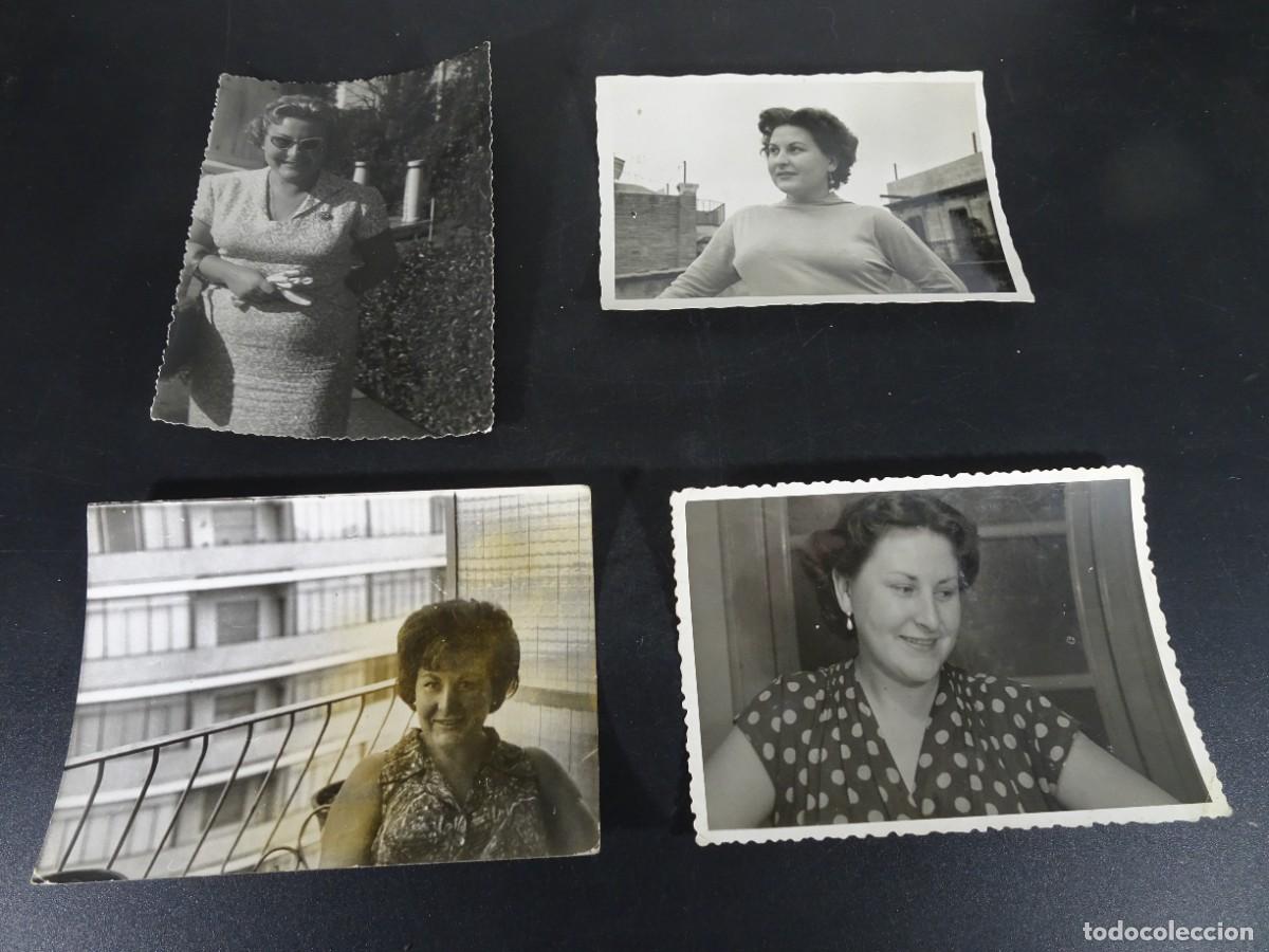 Fotografia antica: LOTE DE 4 ANTIGUAS FOTOGRAF&Iacute;AS FAMILIARES , MUJER POSANDO, ,VER FOTOS