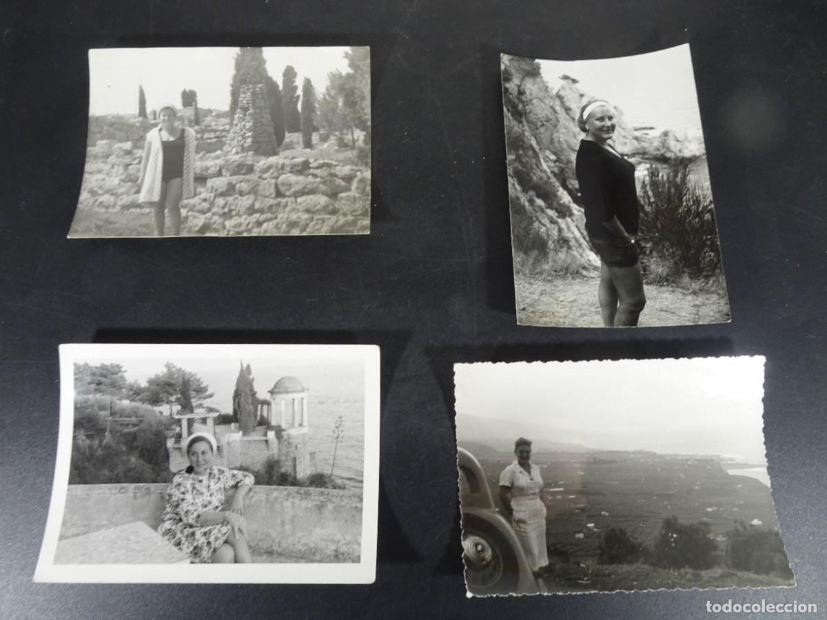 Fotografia antica: LOTE DE 4 ANTIGUAS FOTOGRAF&Iacute;AS FAMILIARES , MUJER POSANDO, ,VER FOTOS