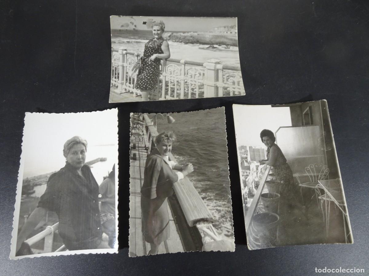 Fotografia antica: LOTE DE 4 ANTIGUAS FOTOGRAF&Iacute;AS FAMILIARES , MUJER POSANDO, ,VER FOTOS