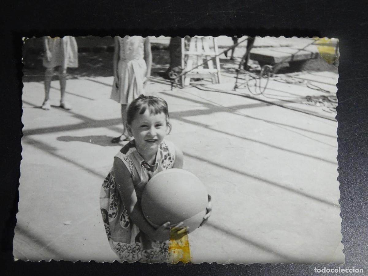 Fotograf&iacute;a antigua: ANTIGUA FOTOGRAF&Iacute;A NI&Ntilde;A CON PELOTA, VER FOTOS