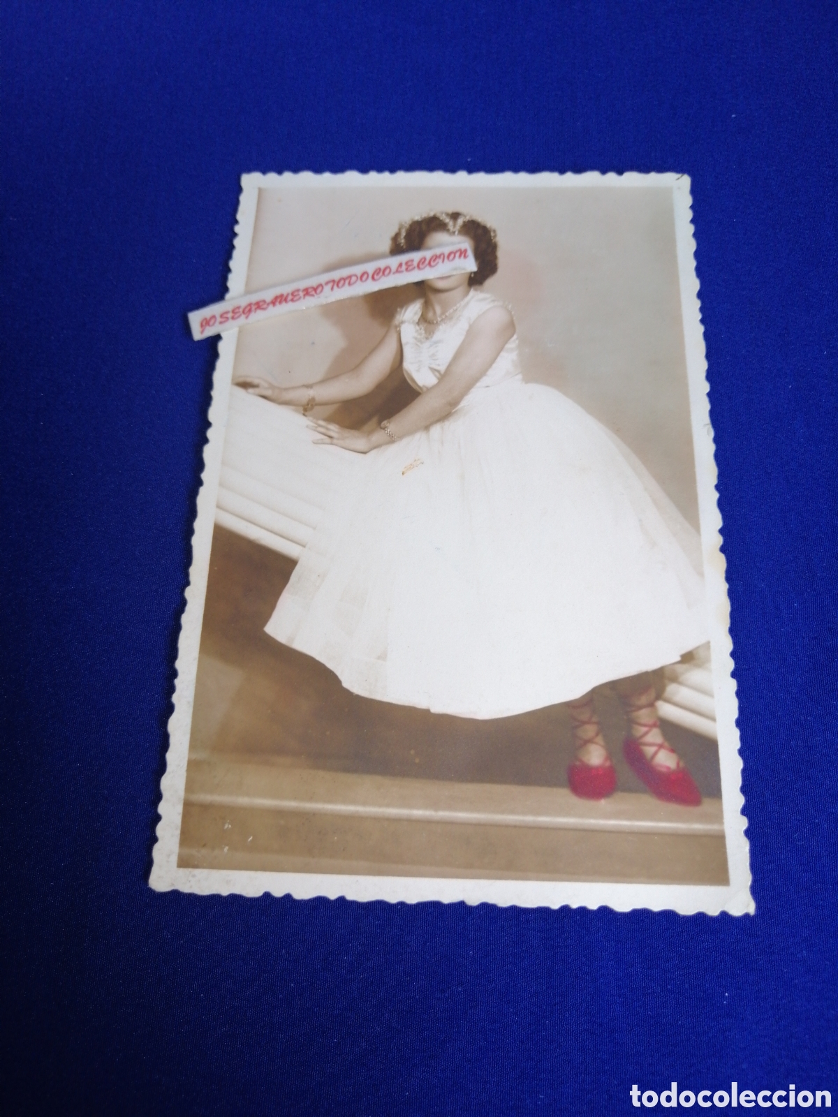 Antique Photography: MODELO POSANDO A&Ntilde;O 1952 FOTOGRAF&Iacute;A ANTIGUA SIGLO PASADO