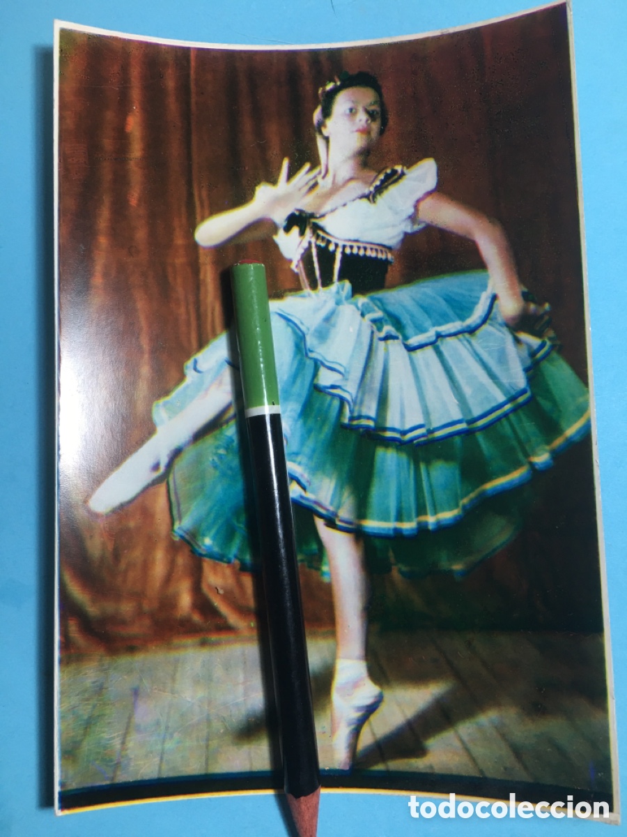Fotograf&iacute;a antigua: ANTIGUA FOTO COLOR BAILE BALLET CL&Aacute;SICO BAILARINA ATAVIADA TRAJE REGIONAL T&Iacute;PICO &iquest;?