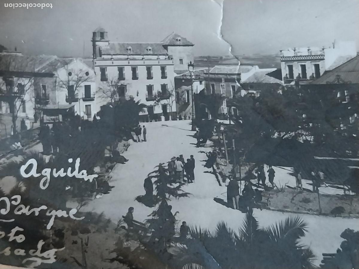 Fotograf&iacute;a antigua: AGUILAR PARQUE FOTO CASADO FOTOGRAFIA ANIMADA A&Ntilde;OS 50 7,5X4,5CMS MUY SOBADA