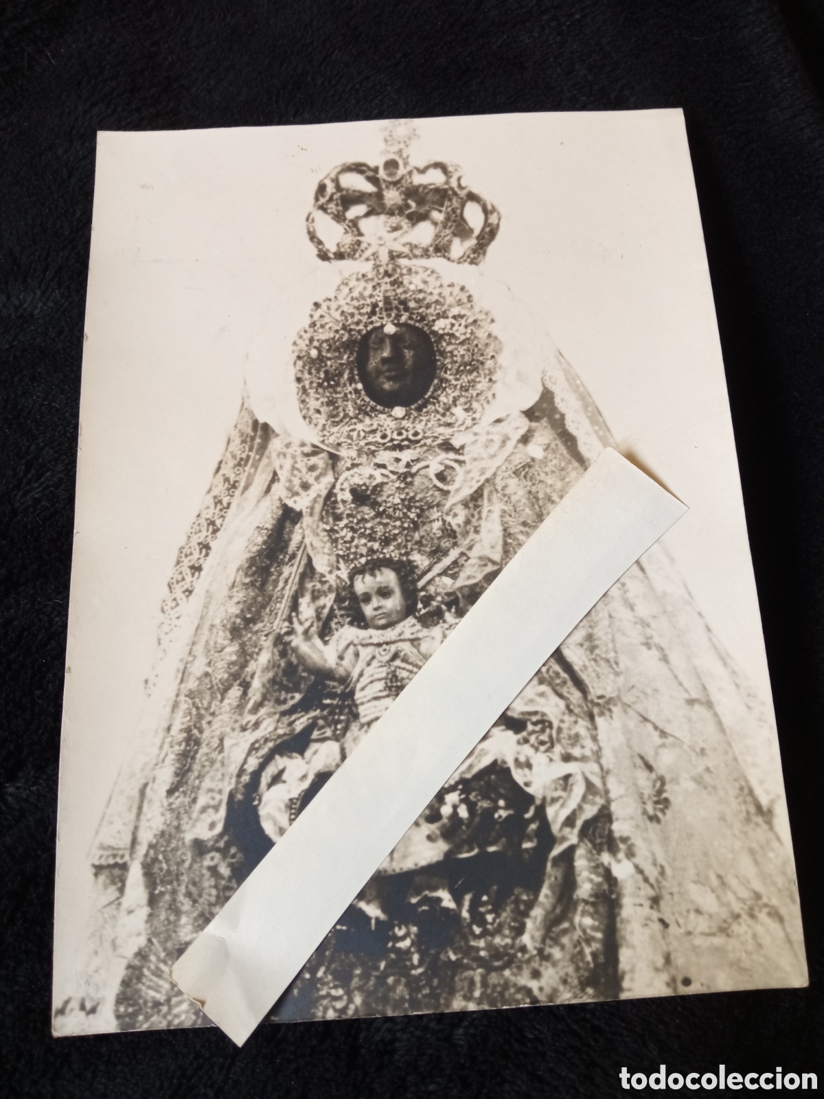 Fotograf&iacute;a antigua: Ant. Fotograf&iacute;a Nuestra Se&ntilde;ora de los s Milagros, Puerto de Santa Mar&iacute;a, mide 16,4x11,9cm