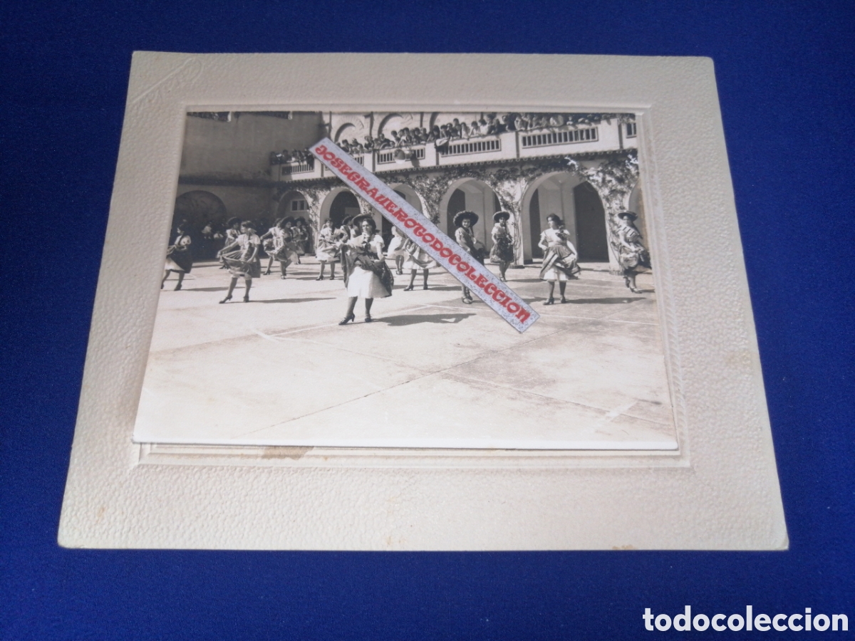 Fotograf&iacute;a antigua: FLORCLORE ESPA&Ntilde;OL BAILES REGIONALES FOTOGRAF&Iacute;A ANTIGUA SIGLO PASADO SELLO FOTO CATALAN (BARCELONA)