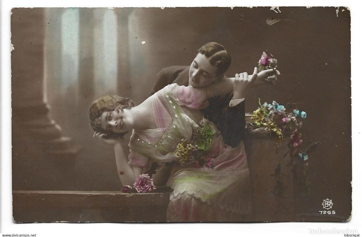 Fotograf&iacute;a antigua: &rdquo; PAREJA ENAMORADA &rdquo;.- FOTOGRAFIA DE EPOCA