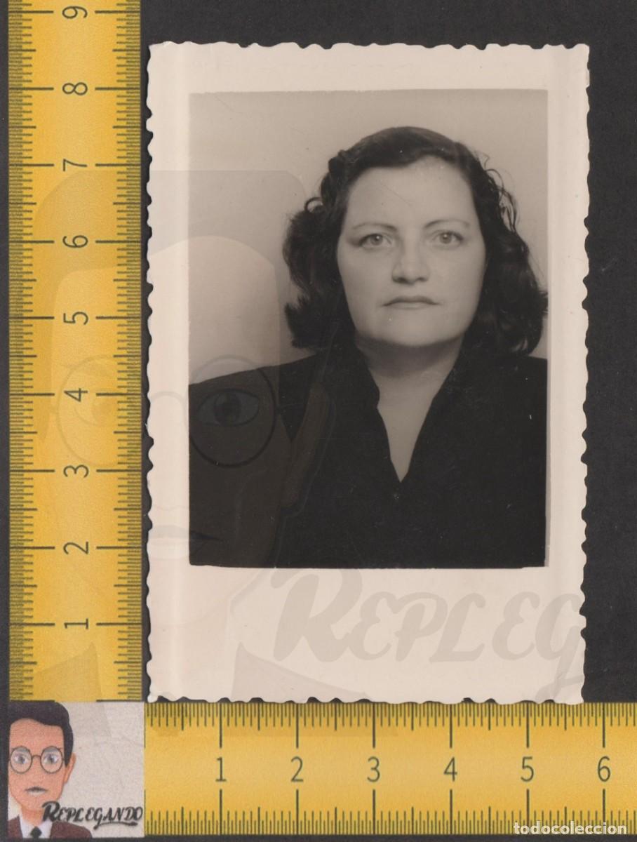 Fotografia antiga: RETRATO GUAPA CHICA JOVEN MIRADA PENETRANTE - FOTO ANTIGUA ESTUDIO A&Ntilde;OS 50 - MUJER SEXY ESPA&Ntilde;A