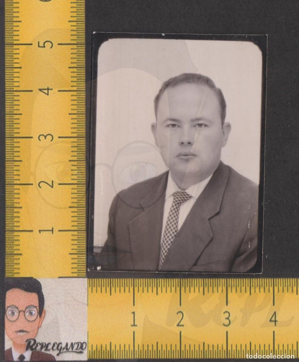 Fotografia antica: FOTOMATON - HOMBRE AMERICANA CUADROS CORBATA - SE&Ntilde;OR - FOTO ANTIGUA TIPO CARNET - PHOTOMATON A&Ntilde;OS 50